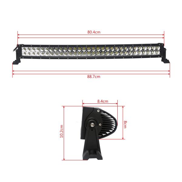 G1 Style 4D 180W 3W 60LED EPISTAR LED LIGHT BAR 6000K 10-30V Combo Beam