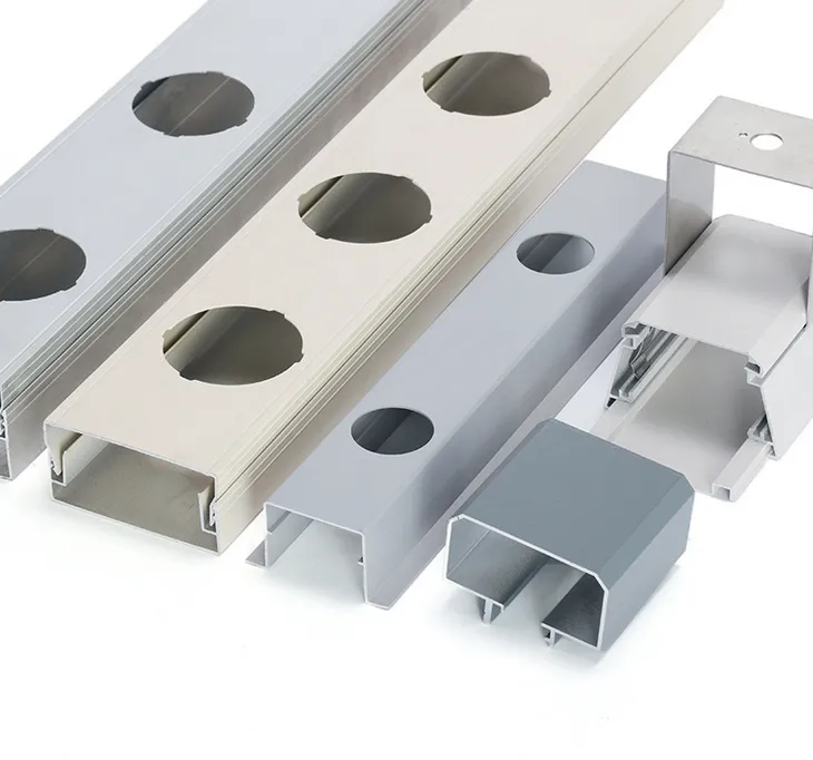 OEM Aluminum Channel Profile Alloy 6063 For Led Customized 1.2mm