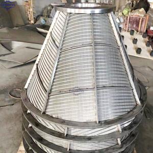 Stainless Steel Wedge Wire Centrifuge Basket For Industry Vibrating Screen Mine