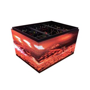 Irregular Shape Cube Magic Square P4 Flexible Led Screen