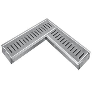 Bathroom Shower Room L-Shape Floor Drain Multi-Specification Brushed Sus304
