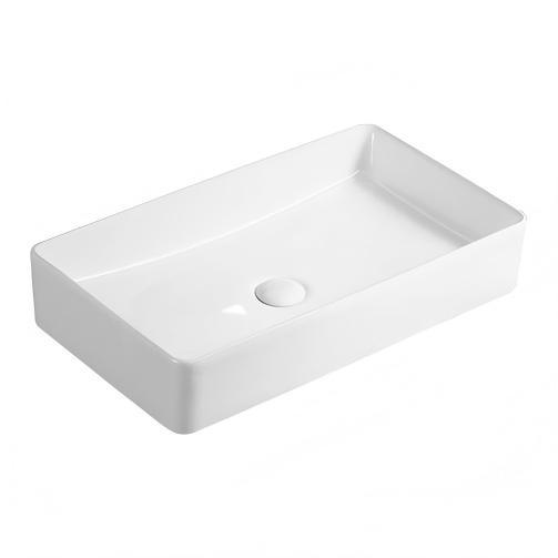 Quality Modern Premium White Ceramic Sanitaryware Countertop Sinks Simple Irregular Art Basin for Hotel Dining Room Hand Wash wholesale