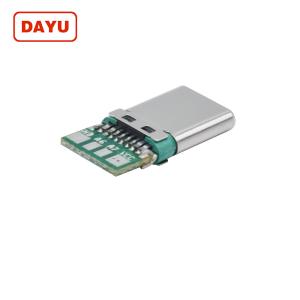 Cheap Usb 2.0 Type C Connector , 24 Pin Usb Connector With High Durability for sale