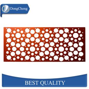 Decorative OEM Red Custom Aluminum Panels PVDF Coated Lobby Wall Use