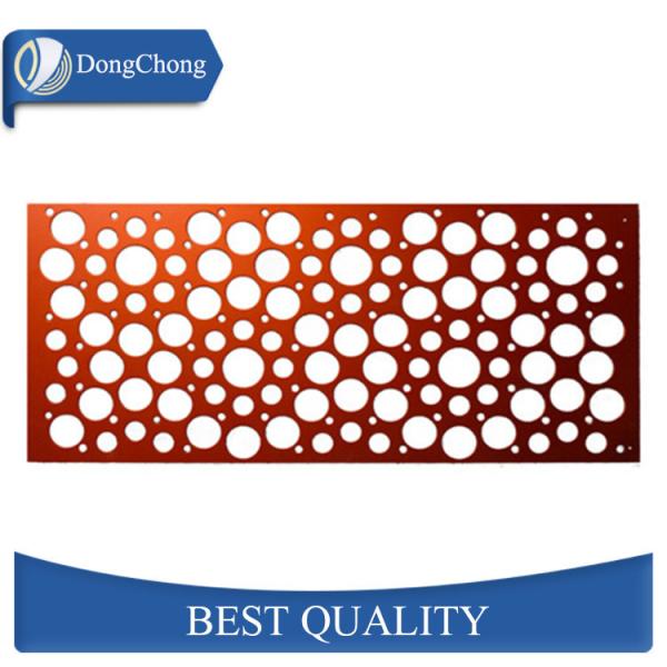 Quality Flat Custom Aluminum Panels Round Hole Wall Cladding High Plasticity wholesale