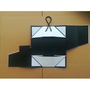 Luxury folding magnetic closure cardboard packaging wine bottle handmake rigid