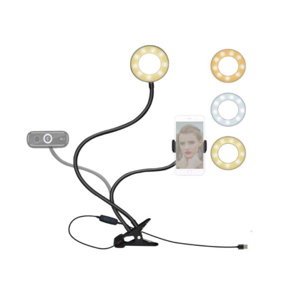 Quality FCC Live Stream 360 Degree 24" Gooseneck Selfie Ring Light wholesale