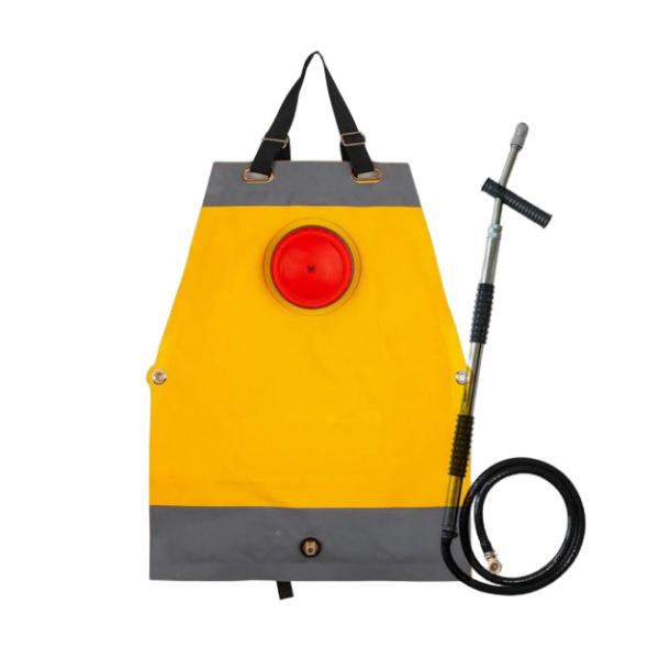 Flexible Backpack Fire Extinguisher Chromium Plated Copper PVC Net Clamping