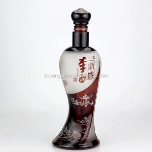 Custom Design Female Body Special Shape Liquor Bottle 1000ml 750ml with Decal