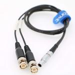 Eonvic 0B 5pin to Double BNC Time Code Input Output Cable for Sound Devices XL