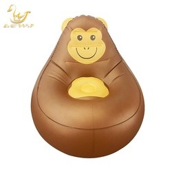 LC Chimpanzee Animal Design Inflatable Collapsible Lounge Blow up Couch Chair