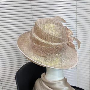 Cheap Millinery Supplies Sinamay Feather Fascinator Hat for sale