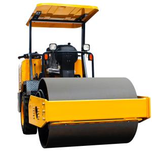 China Smooth Asphalt Compaction with Disc Air Cap Oil Brake Single Drum Road Roller Machine on sale
