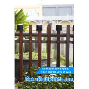 Outdoor Solar Powered Fence LED Lights Cylinder IP68 Waterproof RGB