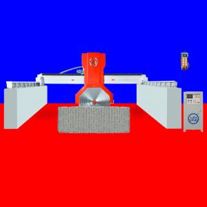 Wet Big Stone Cutting Machine for Granite Slabs 7.5KW Multi Saw Blade Cutter