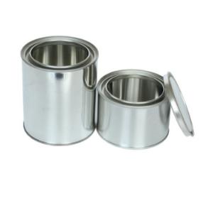 Quart Paint Cans With Lids , Small Paint Tin Can 250ml 500ml 1L 1 Gallon Round