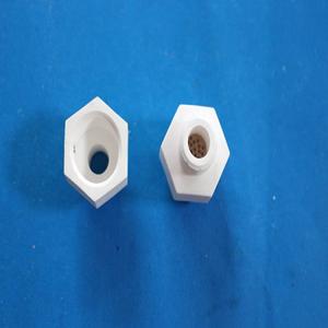 China High Hardness Chemical Inertness Ceramic Tube Fitting Components on sale