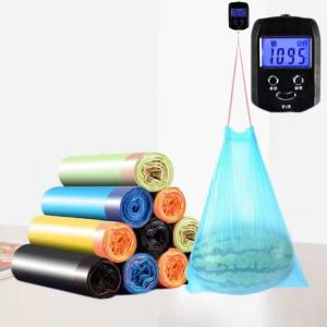 Household Environmentally Friendly Drawstring Garbage Bag with Hand Held Pull