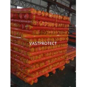 3.65m Width Double Sided Orange PE Tarpaulin Roll with Paper Core Coating Double