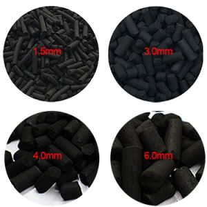 China 4mm Industry Grade Water Treatment Activated Carbon Black Coal Columnar For Aquarium 231-545-4 on sale