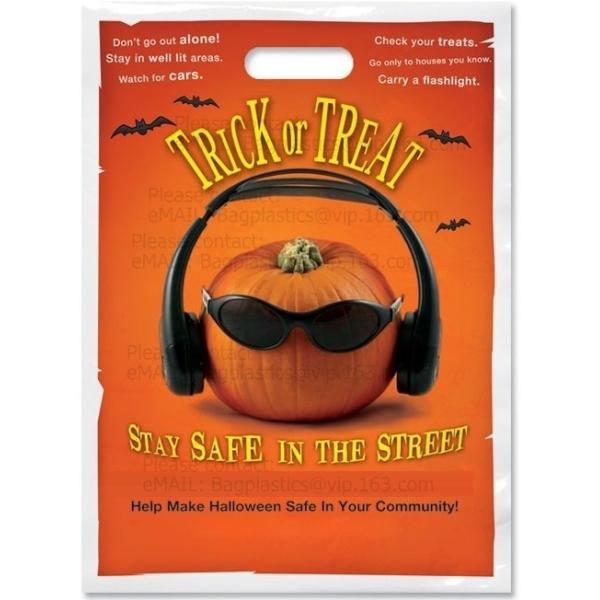 Recyclable Die Cut Handle PE Plastic Bags With Own Logo,Heavy Duty Custom Sewing