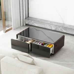 Main Material Iron Glass Tempered Glass Coffee Table for Modern Living Room