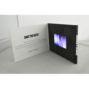 10.1 Inch Invitation Video Card , Coating Paper Digital Video Brochure