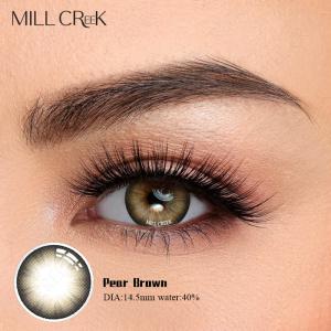 3 Tone Color Enhancing Chestnut Brown Contact Lens For Light Eyes