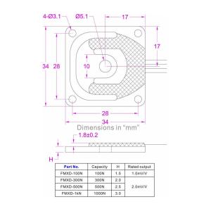Low cost tension compression load cell 100N 300N 500N 1kN cheap force sensor