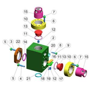 TSC F1600 mud pump fluid end, TSC 12P160 mud pump liner, TSC FB1600 mud pump