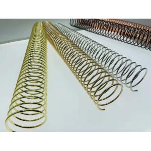 Electroplate Finish 35mm Metal Spiral Binding Coils For Notebook