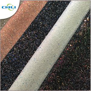 Grade 3 Glitter Leather Fabric Style Mixed Attractive High Brightness