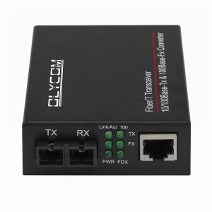 10/100mbps Optical Fiber Media Transceiver 1310nm Media Converter MM 2km