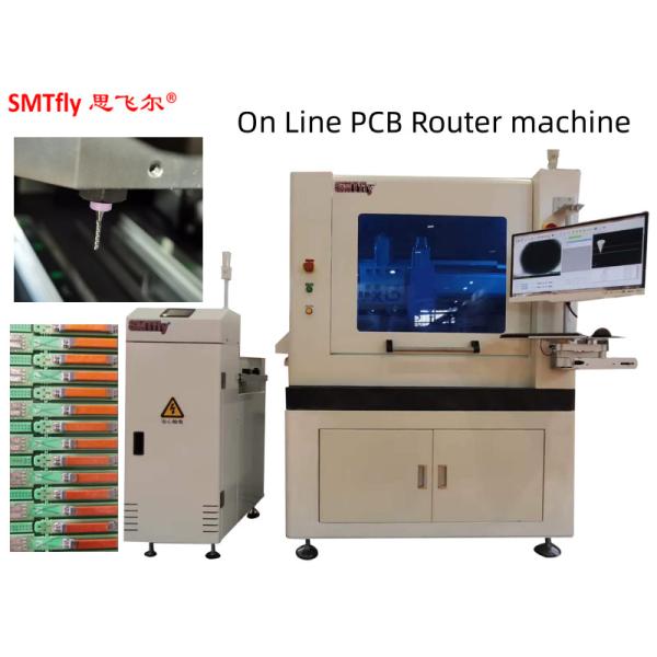 Quality Inline PCB Router Machine For 0.5mm Thickness Circuit Boards With Automatic Tool Change wholesale