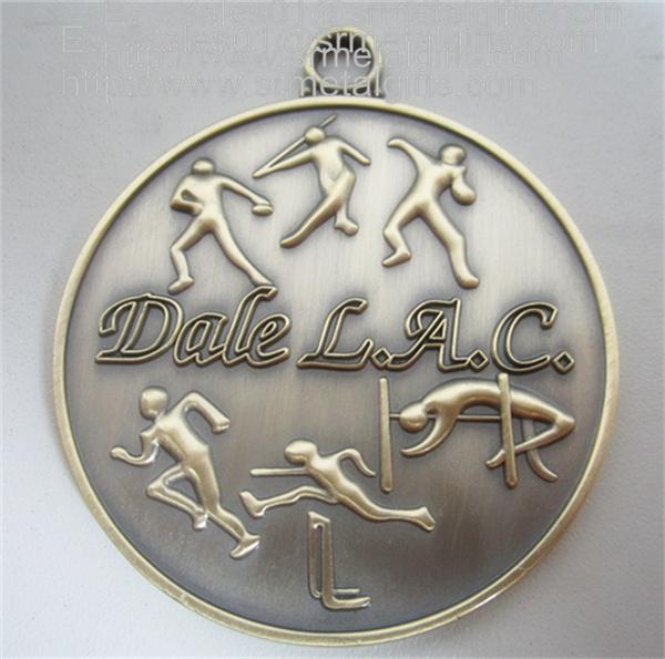 3D athletics metal medals and medallions