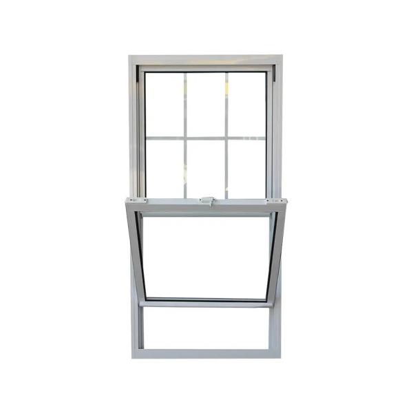 Quality White Frame Single Hung Vinyl Windows UPVC Profile Easy Clean wholesale