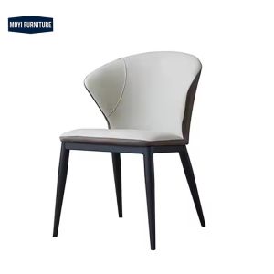 Dining Room Furniture Comfortable Leather Chair with Fully Enclosed Backrest