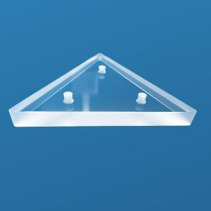 Optical Quartz Glass Fused Quartz Plate Triangular Shape With Hole