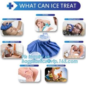 Ice Bag Packs - Set of 3 Hot & Cold Reusable Ice Bags Size 6, 9 and 11 inch - No