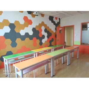 Soundproofing Wall Hexagonal Acoustic Panels Fire Retardant High Density