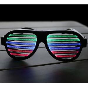 LED musical shades Sound & Music Active LED Party GLOW Glasses with USB Charger