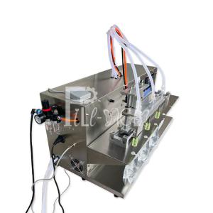 Semi Automatic 4 Nozzles Piston Liquid Filling Machine