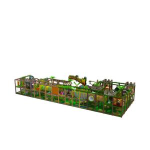 Middle Size Kids Indoor Playground Equipment Inside Jungle Gym Anti Crack