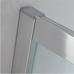 Sector aluminium shower enclosure 1000*1000 with two sliding doors and two fixed