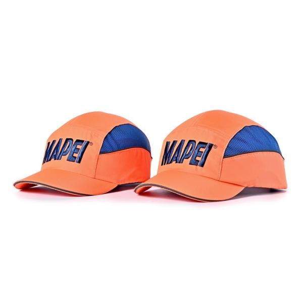 Quality Orange Hat With Blue Embroidery Safety Bump Cap Pass CE EN812 Bump Cap small qty wholesale