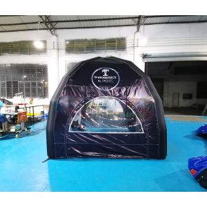 Commercial Black Portable Inflatable Marquee Tent Customized