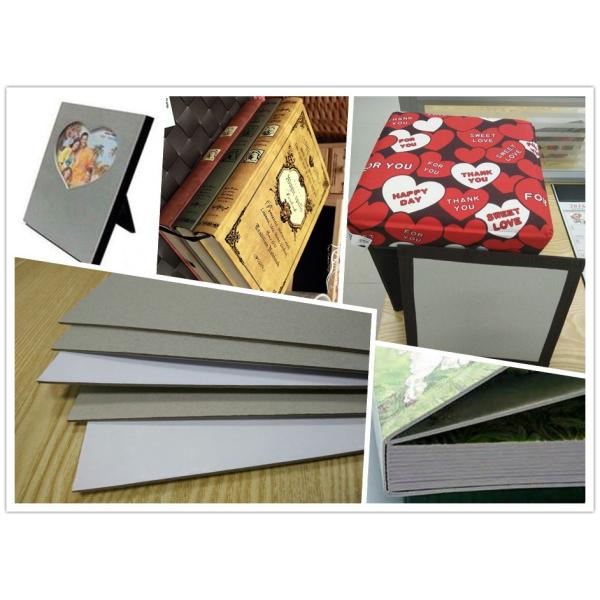 Rigid Gray Paperboard Single Side Coated Duplex Board Grey Back 1550gsm Stiffness