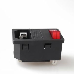 LZ-14-F16 IEC320 Ac Power Socket With Fuse Holder And Rocker Switch Inlet