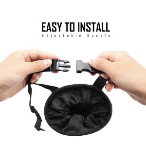 Car Trash Bag Hanging with Elastic Opening & Easy Mount | Auto Garbage Can with