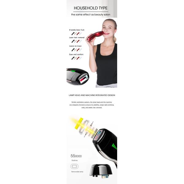 LED Display Depilador IPL Laser Hair Removal Device Epilator AC100V-240V 50/60Hz
